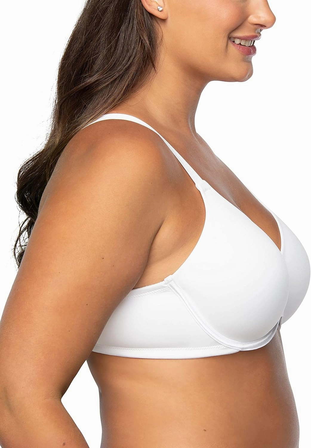 Vanity Fair Women's Full Figure Beauty Back Smoothing Bra, 4 Way Stretch Fabric, Lightly Lined Cups up to H
