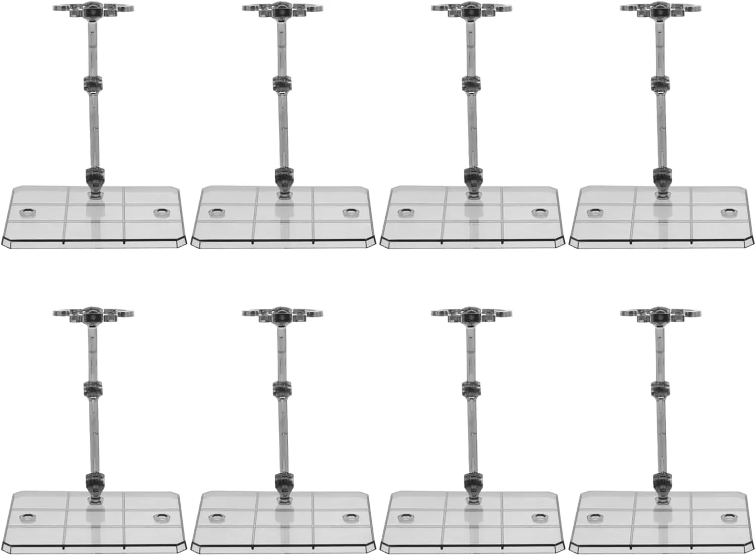 VANZACK 8pcs Figure Model Support Stand Doll Stands Effects for Action Figures Action Figure Stand Model Display Stand for Figure Collection Stand for Action Figures Stand Plastic