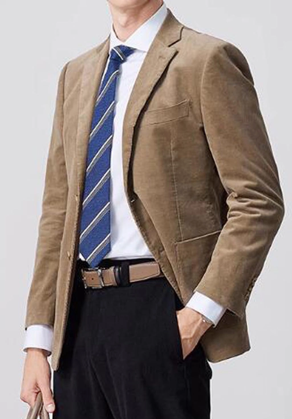 VENNYNG Classic Suede Suit Jacket for Kid Boy Day Children Formal Outfits School Activities Tailor-Made Fashion Blazer