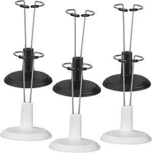 VICASKY Doll Organizers 6 Pcs Action Figure Stands Doll Support Frames for Mini Dollhouse Window Display