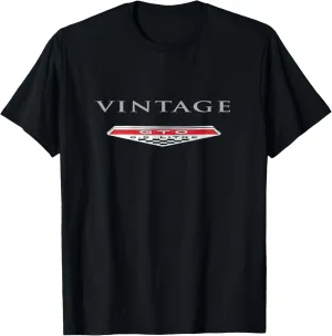 VINTAGE CAR EMBLEM, 1960s GTO MUSCLE CAR BADGE, OLD CARS GUY T-Shirt