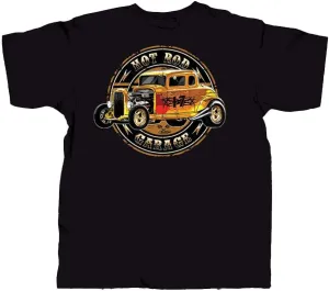 Vintage Goods Apparel Mens Graphic T-Shirt, Hot Rod Garage - Throwback Muscle Car Tee, Gift for Antique Car Lovers, Mechanics