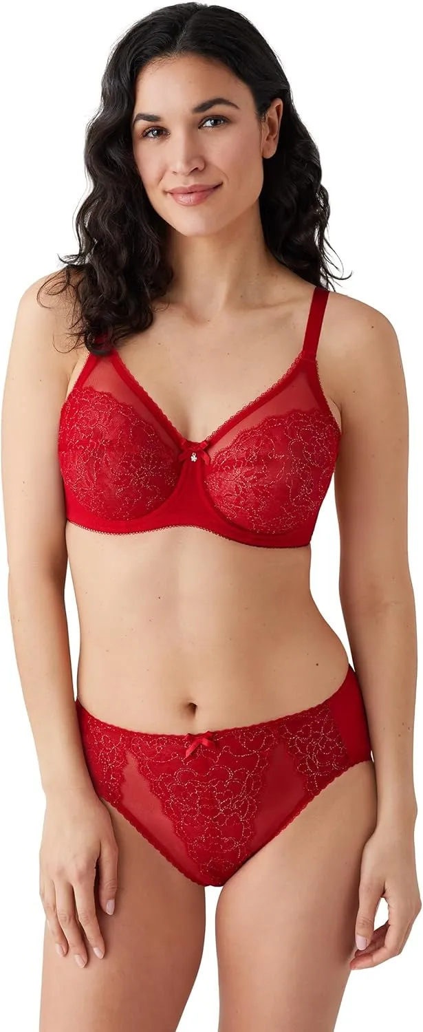 Wacoal womens Retro Chic Full Figure Seamed Unlined Underwire Bra