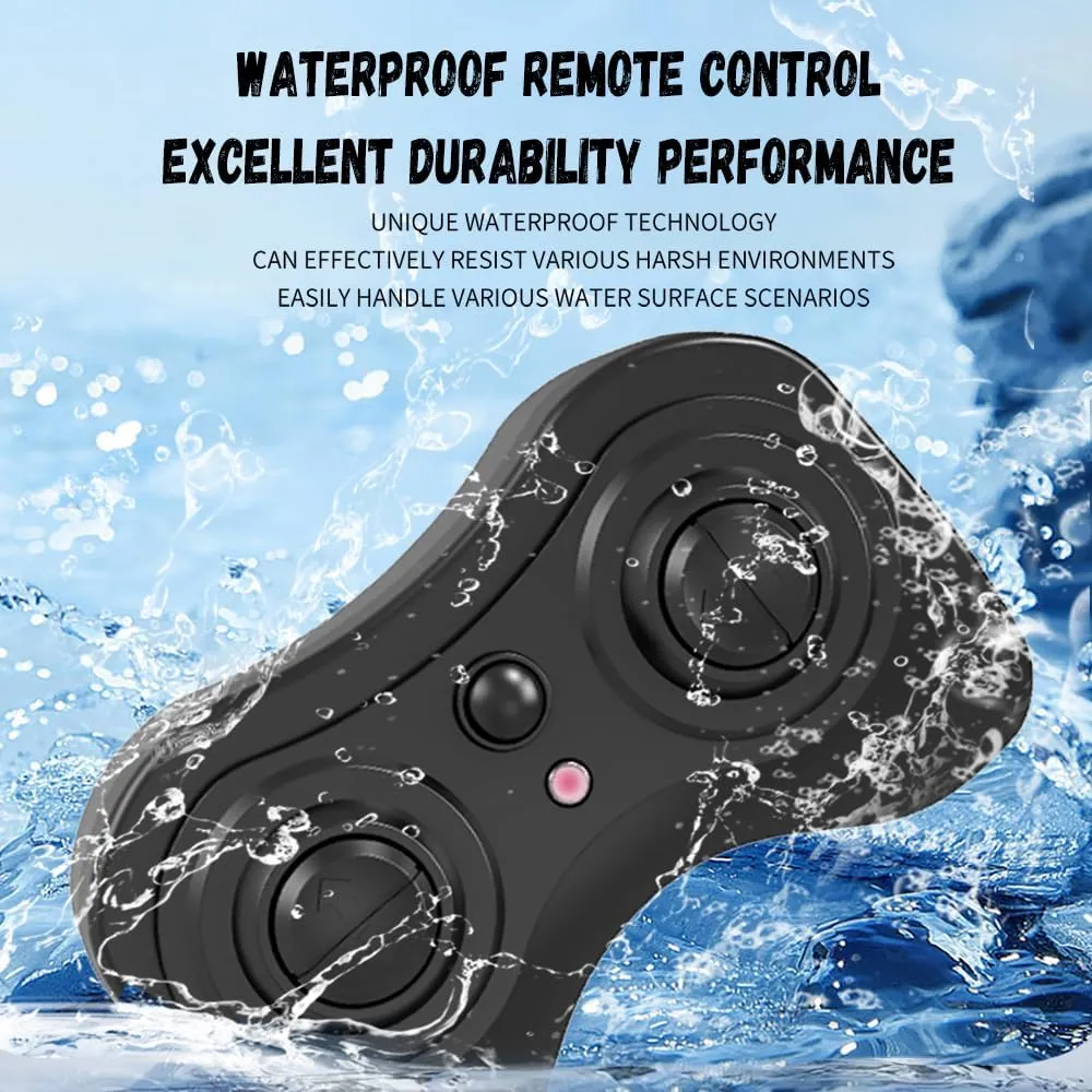 Waterproof RC Monster Truck Amphibious Remote Control Trucks 13In Big Off Road RC Cars for Kids 4WD 360° Rotation Two Rechargeable Batteries Gifts for Boys Girls Age 4-12 Pool Toys (Blue)