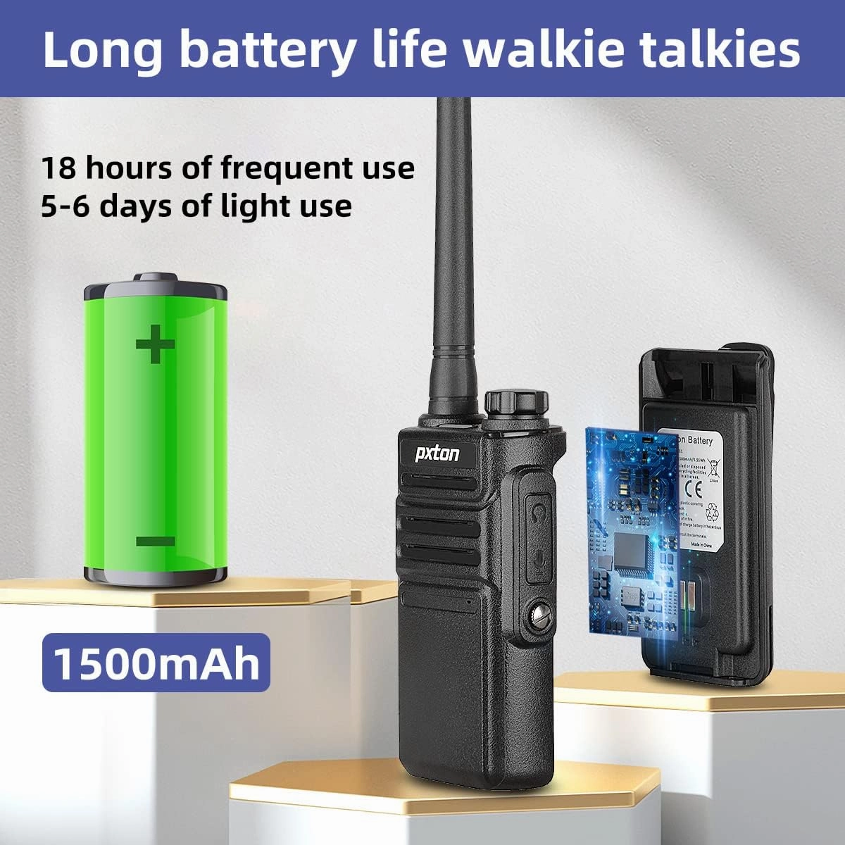 Waterproof walkie talkies for Adults, Work,and Outdoor. walkie talkies Long Range with Headphones and Fast Charger Dock，Handheld Two Way radios Rechargeable NOAA walkie Talkie (10 Pack)