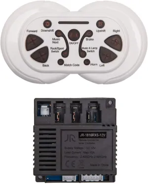 WELLYE JIARUIXIN JR-1816RXS-12V Kids Powered Ride on car 2.4G Bluetooth Remote Control and Receiver Kit Controller Control Box Accessories for Children Electric Ride On Car Replacement Parts