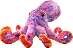 Wild Republic Mysteries of Atlantis, Octopus, Stuffed Toy, 8 inches, Gift for Kids, Plush Toy, Doll, Fill is Spun Recycled Water Bottles