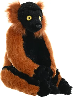 Wild Republic Red Ruffed Lemur Plush, Stuffed Animal, Plush Toy, Gifts for Kids, Cuddlekins12 Inches