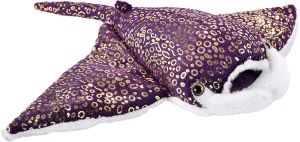 Wild Republic Stingray, Foilkins, Stuffed Animal, 12 inches, Gift for Kids, Plush Toy, Fill is Spun Recycled Water Bottles