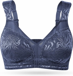 Wingslove Women's Full Coverage Non Padded Comfort Minimizer Wire-Free Bra Plus Size
