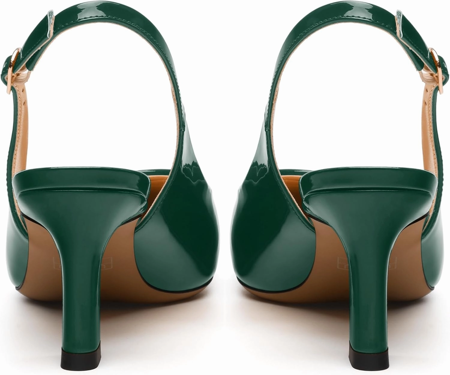 Women's Pumps Slingback Kitten Heels for Women Closed Pointed Toe Backless Pumps Wedding Party Dress Pumps Shoes