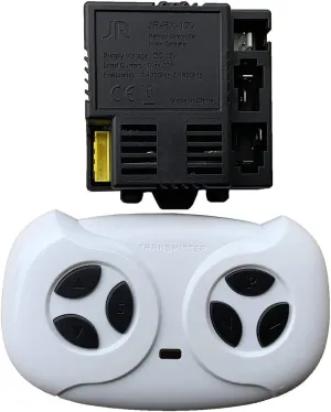 Yellow Four-Sided Socket JR-RX-12V Kids Powered Ride on car 2.4G Bluetooth Remote Control and Receiver Kit Controller Control Box Accessories for Children Electric Ride On Car Replacement Parts