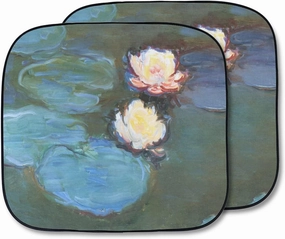YouCustomizeIt Water Lilies #2 Car Sun Shade - Two Piece
