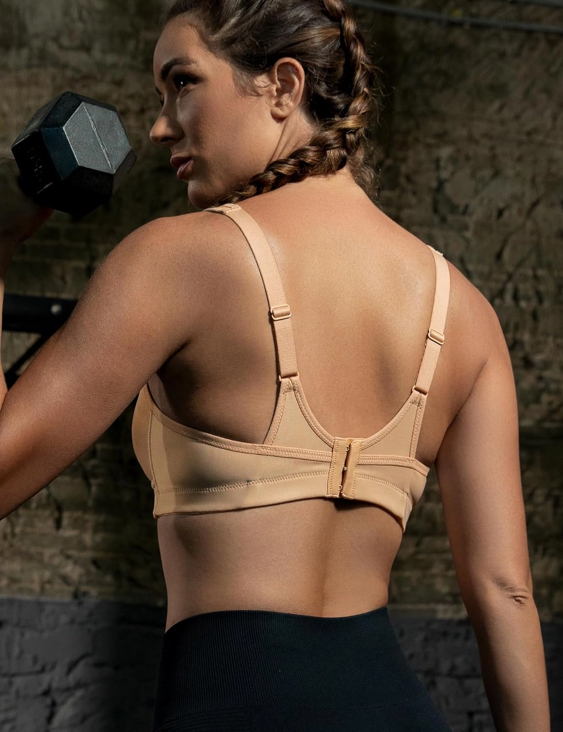 ZeroBound Women's Sports Bra High Impact Large Bust Full Coverage Workout Bras Adjustable Wirefree NO Padded Bra
