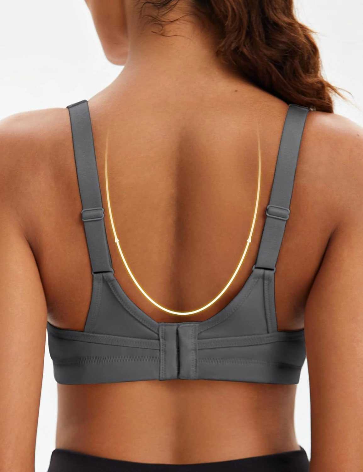 ZeroBound Women's Sports Bra High Impact Large Bust Full Coverage Workout Bras Adjustable Wirefree NO Padded Bra