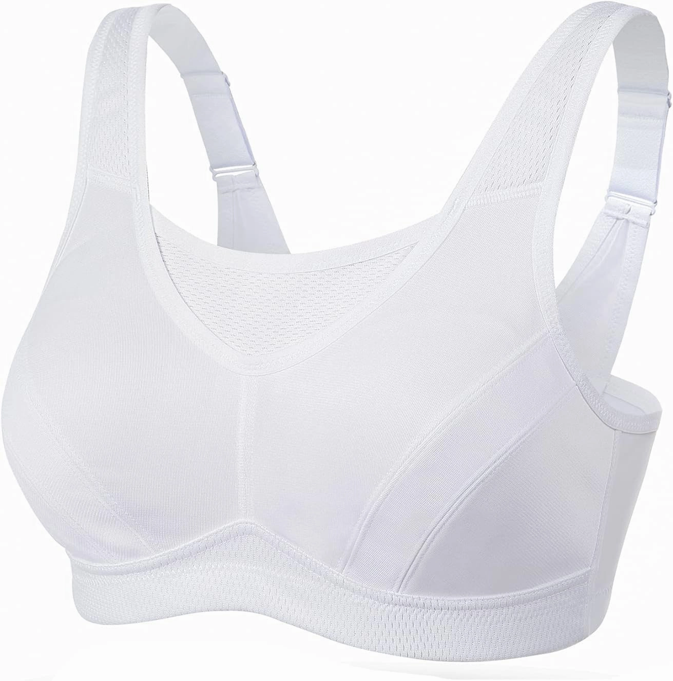 ZeroBound Women's Sports Bra High Impact Large Bust Full Coverage Workout Bras Adjustable Wirefree NO Padded Bra