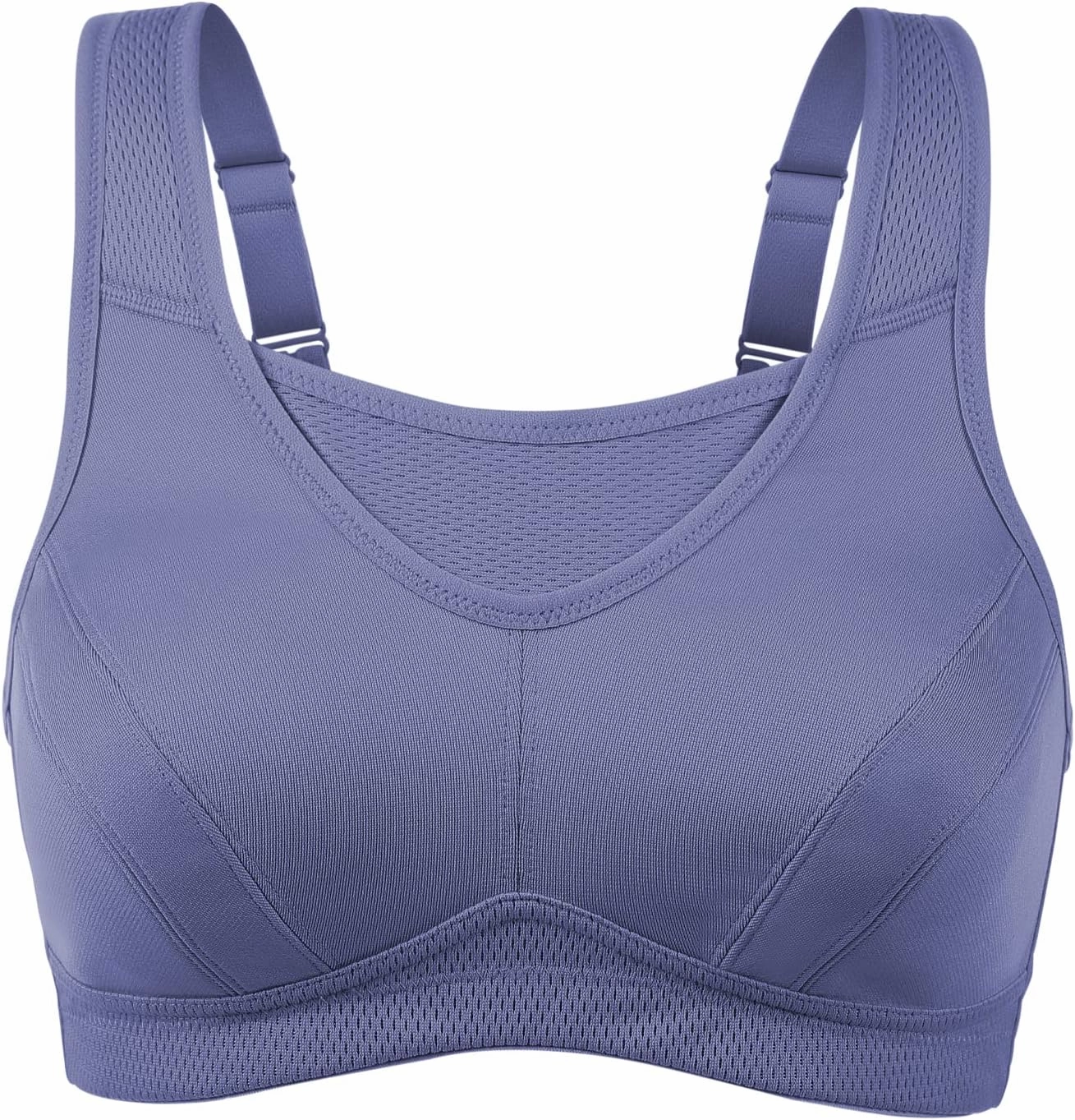 ZeroBound Women's Sports Bra High Impact Large Bust Full Coverage Workout Bras Adjustable Wirefree NO Padded Bra